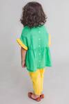 Shop_Tiber Taber_Yellow Cotton Ruffle Top With Pants _at_Aza_Fashions