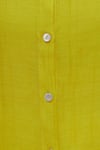 Urvashi Kaur_Yellow Organic Cotton Spread Collar Shirt Tunic _at_Aza_Fashions