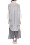 Shop_Urvashi Kaur_Off White Organic Cotton Spread Collar Shirt Tunic _at_Aza_Fashions