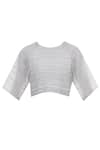 Shop_Urvashi Kaur_Off White Organic Cotton Round Crop Top  _Online_at_Aza_Fashions