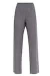 Shop_Urvashi Kaur_Grey Organic Cotton Pants  _at_Aza_Fashions