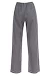 Urvashi Kaur_Grey Organic Cotton Pants  _Online_at_Aza_Fashions