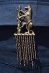 Shop_Cosa Nostraa_Gold Metal Antique Horse Brooch _at_Aza_Fashions