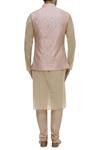 Shop_Vikram Phadnis_Pink Kurta Embellished Nehru Jacket Set_at_Aza_Fashions