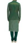 Shop Vikram Phadnis Green Chanderi Kurta And Nehru Jacket Set at Aza Fashions Shop_Vikram Phadnis_Green Chanderi Kurta And Nehru Jacket Set_at_Aza_Fashions