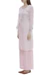 Buy_Himani Punatar_Pink Cotton Moss Paneled Straight Kurta_Online_at_Aza_Fashions