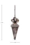 Shop_Motifs By Surabhi Didwania_Silver Plated Cone Drop Earrings_Online_at_Aza_Fashions