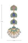 Shop_Belsi's_Gold Plated Stones Handcrafted Earrings _Online_at_Aza_Fashions