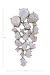 Shop_Rohita_Gold Plated Crystal Baroque Statement Earrings_Online_at_Aza_Fashions