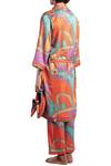 Shop_Shivan & Narresh_Orange Printed Robe_at_Aza_Fashions