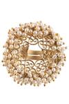 Buy_ZARIIN_Gold Plated Beads Ring_at_Aza_Fashions