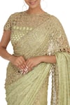 Buy_Rabani & Rakha_Green Net Embellished Saree Set_Online_at_Aza_Fashions