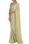 Buy_Rabani & Rakha_Green Chinon Embellished Saree Set_at_Aza_Fashions