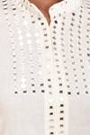 Khwaab by Sanjana Lakhani_Off White Linenpant Embroidered Kurta Set_at_Aza_Fashions
