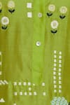 Sahil Kochhar_Green Chanderi Round Embroidered Kurta  _at_Aza_Fashions