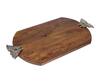 Shop_H2h_Brown Wood Serving Platter_at_Aza_Fashions