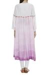 Shop_Rahul Singh_White Cotton Silk Round Shibori Dyed Kurta _at_Aza_Fashions