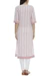 Shop_Rahul Singh_White Cotton Boat Printed Kurta _at_Aza_Fashions