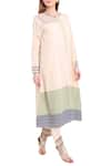 Buy_Natasha J_Off White Cotton Round Neck Printed Kurta Set  _at_Aza_Fashions