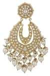 Khushi Jewels_Gold Plated Stone Studded Danglers _Online_at_Aza_Fashions