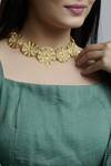 Buy_Khushi Jewels_Concentric Circle Choker Necklace_at_Aza_Fashions
