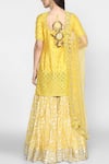 Shop_Abhinav Mishra_Yellow Chanderi Kurta Sharara Set_at_Aza_Fashions