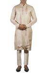 Buy Gaurav Katta Beige Tusser Silk Printed Kurta at Aza Fashions Buy_Gaurav Katta_Beige Tusser Silk Printed Kurta _at_Aza_Fashions