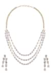 Buy_Auraa Trends_Crystal Necklace Jewellery Set_at_Aza_Fashions