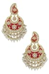 Buy_Auraa Trends_Gold Plated Kundan Chandbalis_at_Aza_Fashions