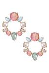 Shop Atelier Mon Multi Color Crystals Studs at Aza Fashions Shop_Atelier Mon_Multi Color Crystals Studs_at_Aza_Fashions