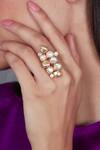 Shop_Atelier Mon_Gold Plated Crystals Statement Ring_at_Aza_Fashions