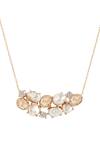 Buy_Atelier Mon_Gold Plated Crystals Cluster Pendant Necklace_at_Aza_Fashions