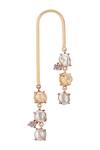 Atelier Mon Gold Plated Crystals Statement Danglers Online at Aza Fashions Atelier Mon_Gold Plated Crystals Statement Danglers_Online_at_Aza_Fashions