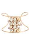 Shop Atelier Mon Gold Plated Pearls Bead Cuff at Aza Fashions Shop_Atelier Mon_Gold Plated Pearls Bead Cuff_at_Aza_Fashions