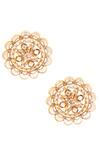 Shop_Anita Dongre_Gold Plated Crystal Adya Studs_at_Aza_Fashions