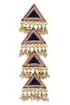 BAUBLE BAZAAR_Gold Plated Pearl Tiered Bead Danglers_Online_at_Aza_Fashions