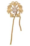 Ae-Tee_Gold Plated Crystal Tassel Earrings _Online_at_Aza_Fashions