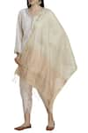 Seema Nanda_Off White Chanderi Silk V Neck Kurta Dhoti Pant Set  _Online_at_Aza_Fashions