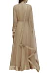 Shop_Shyam Narayan Prasad_Beige Dupion Silk Round Embroidered Anarkali Set _at_Aza_Fashions