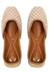 Buy_Shilpsutra_Gold Embroidered Juttis_at_Aza_Fashions