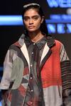 Urvashi Kaur_Multi Color Organic Cotton Spread Collar Jacket _at_Aza_Fashions