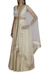 Buy_Neha Khullar_Off White Blouse Silklehanga Brocadedupatta Net Lehenga Set _Online_at_Aza_Fashions