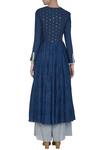 Shop_Devnaagri_Blue Embroidered Anarkali Palazzo Set_at_Aza_Fashions