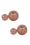 Shop_Bansri_Pink Hammered Barbell Studs_at_Aza_Fashions