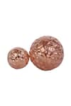 Bansri_Pink Hammered Barbell Studs_Online_at_Aza_Fashions