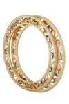 Buy_Zevar By Geeta_Gold Plated Crystals Bangles Set Of 2_Online_at_Aza_Fashions