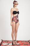 Shivan & Narresh_Black Italian Jersey Trikini_Online_at_Aza_Fashions
