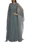 Buy Not So Serious By Pallavi Mohan Grey Embellished Kaftan Dress at Aza Fashions Buy_Not So Serious By Pallavi Mohan_Grey Embellished Kaftan Dress_at_Aza_Fashions