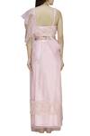 Shop Divya Kanakia Pink Pre-pleated Saree Set at Aza Fashions Shop_Divya Kanakia_Pink Pre-pleated Saree Set _at_Aza_Fashions