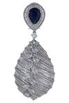 Moh-Maya By Disha Khatri_Silver Plated Stone Danglers_Online_at_Aza_Fashions